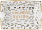 WACKO MARIA White & Silver Leopard Ashtray