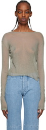 Gabriela Coll Garments Gray No.211 Long Sleeve T-Shirt