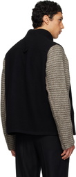 Rier Black Fleece Full Zip Vest