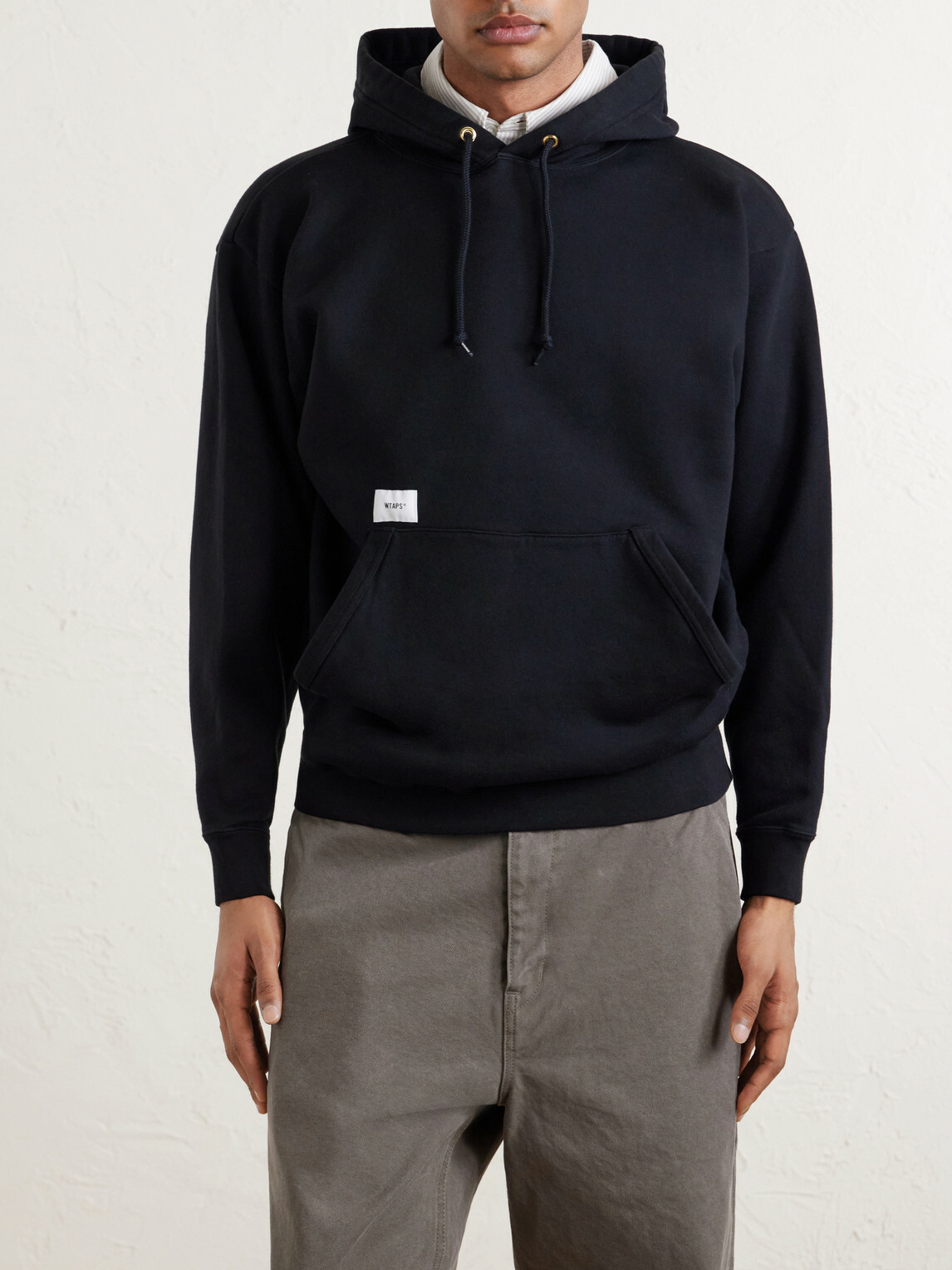 WTAPS - SIGN-YD Cotton-Jersey Hoodie - Black