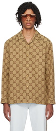 Gucci Brown Maxi GG Shirt