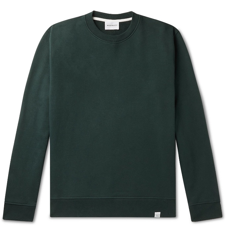 Photo: Norse Projects - Vagn Loopback Cotton-Jersey Sweatshirt - Green