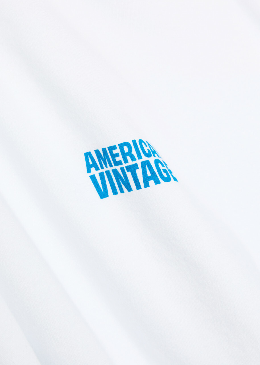 American Vintage Gixy Logo-print Cotton T-shirt White