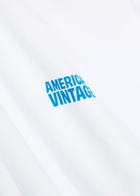 American Vintage Gixy Logo-print Cotton T-shirt White