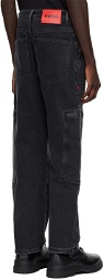 Hugo Gray Relaxed-Fit Jeans