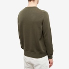 Loewe Men's Anagram Crew Knit in Khaki/White