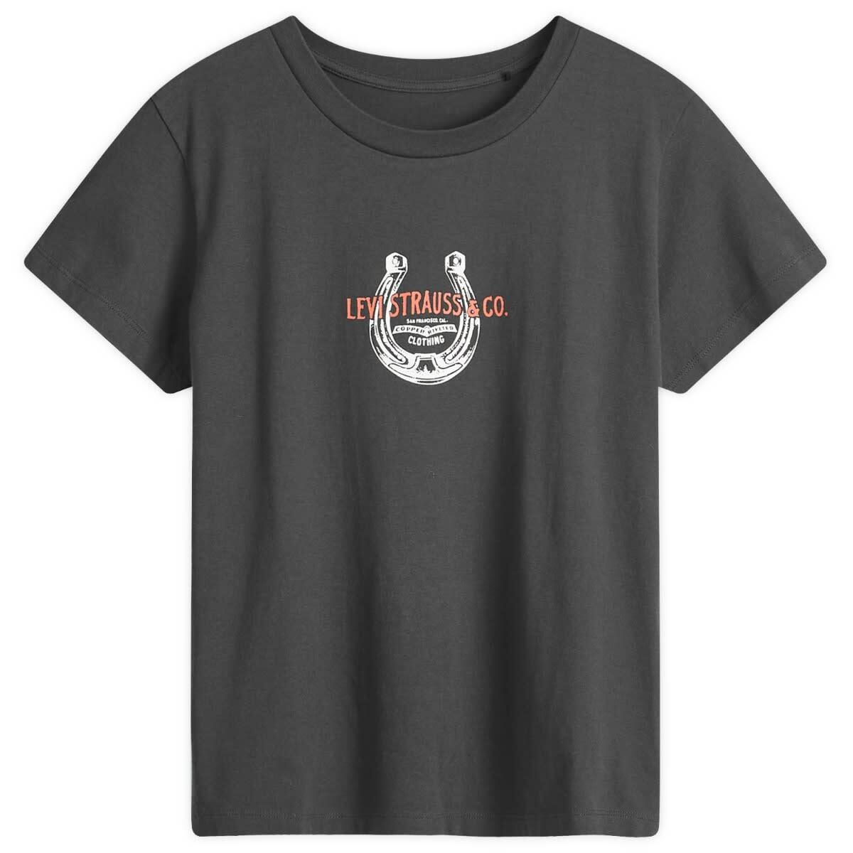 Levi's Women's Boxy Graphic T-Shirt in Black