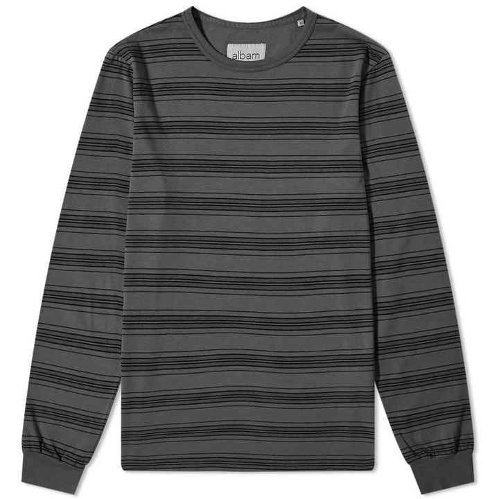 Photo: Albam Long Sleeve Overdyed Stripe Tee