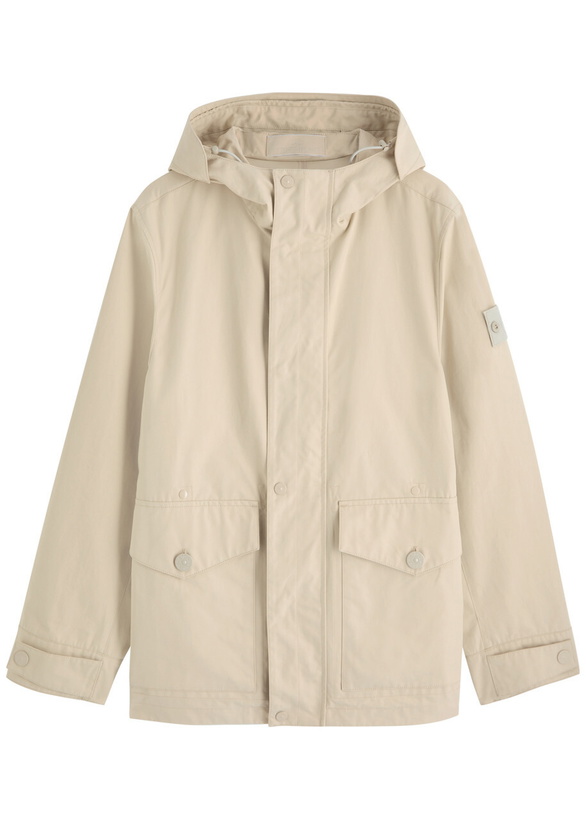 Photo: Stone Island Ghost Cotton-poplin Parka Jacket Beige
