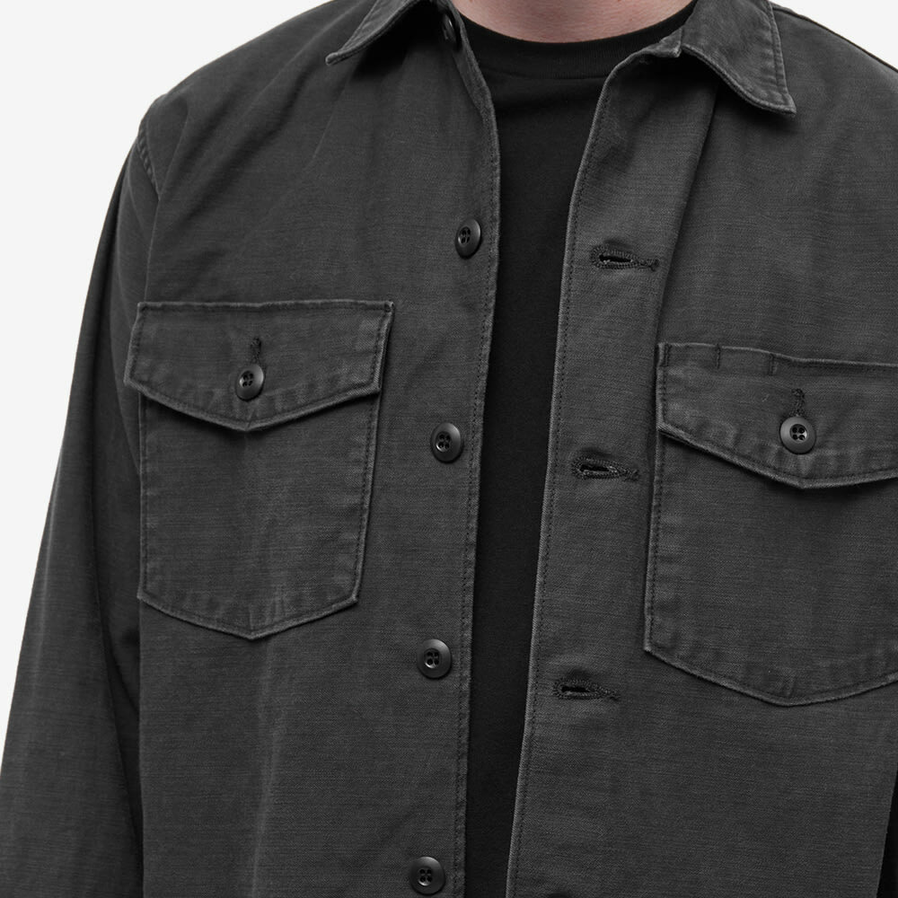 orSlow Men's US Army Shirt in Black Stone orSlow