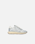 Pinko Logo Sneakers With Silver Details Silver