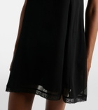 Posse Priscilla lace-trimmed silk minidress
