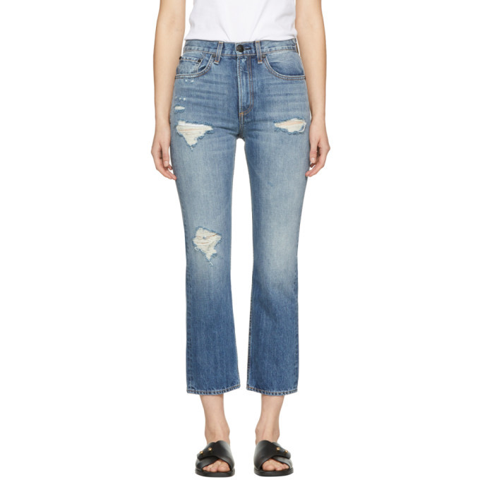 Photo: Rag and Bone Blue Ankle Straight Jeans