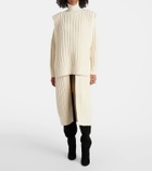 Alaïa Decollete Cuissardes suede knee-high boots