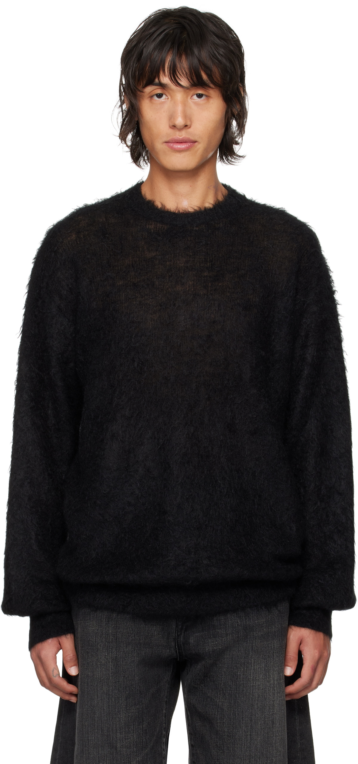 stein Brown Gradation Mohair Knit Cardigan Steinhausen stein Brown Gradation Mohair Knit Cardigan Steinhausen