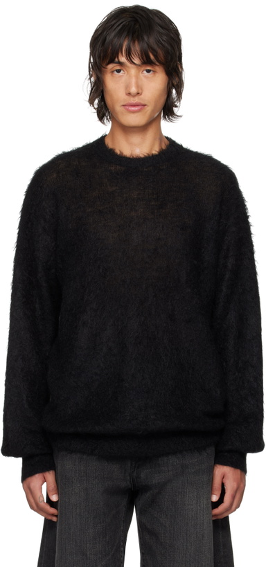 Photo: stein Black Kid Mohair Sweater