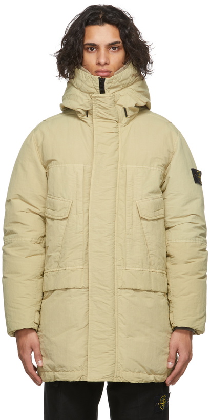 Photo: Stone Island Beige Naslan Down Jacket