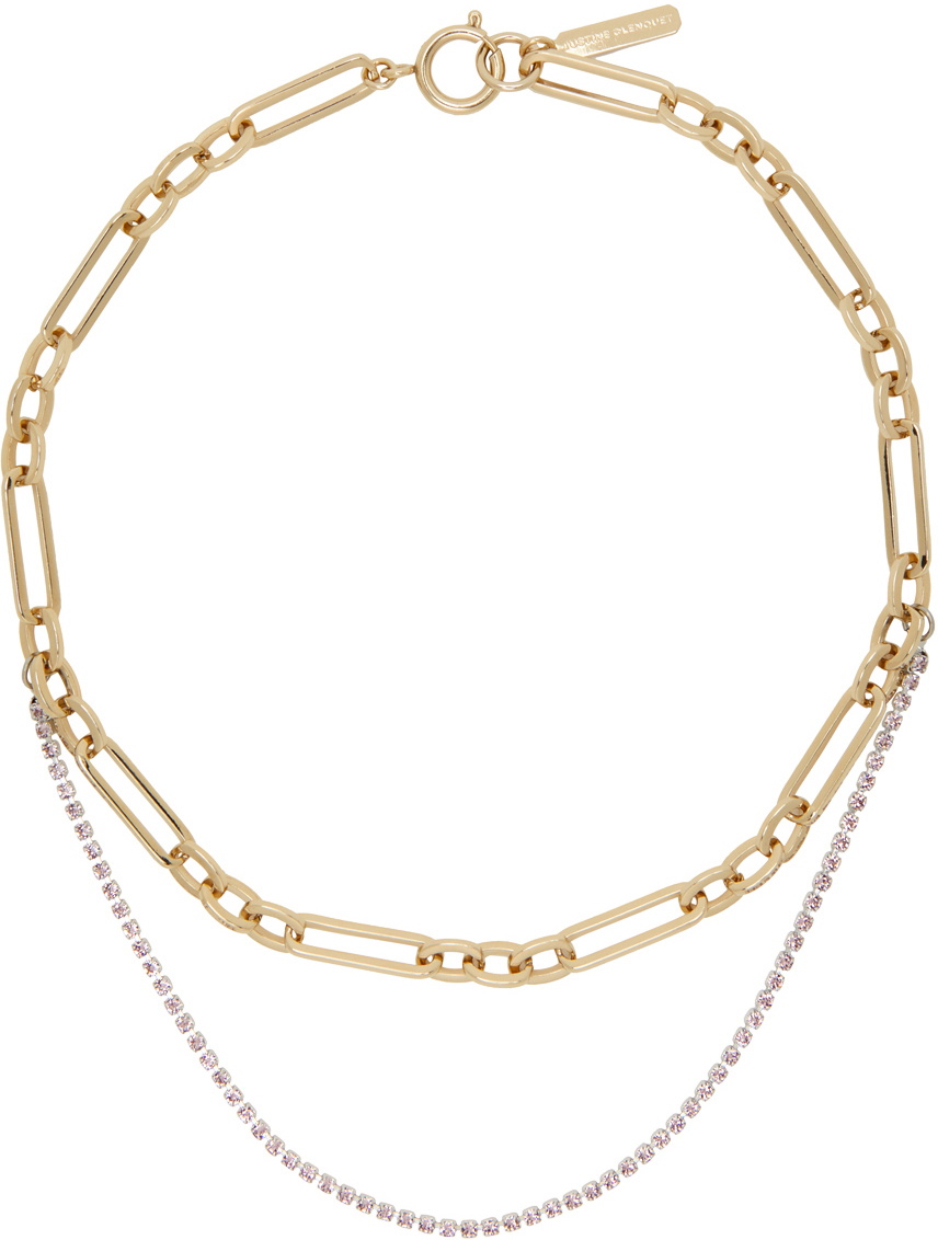 Justine Clenquet SSENSE限定 Palomaネックレス Justine Clenquet SSENSE Exclusive Gold & Purple Paloma