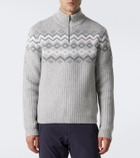 Bogner Ludi Fair Isle cashmere half-zip sweater