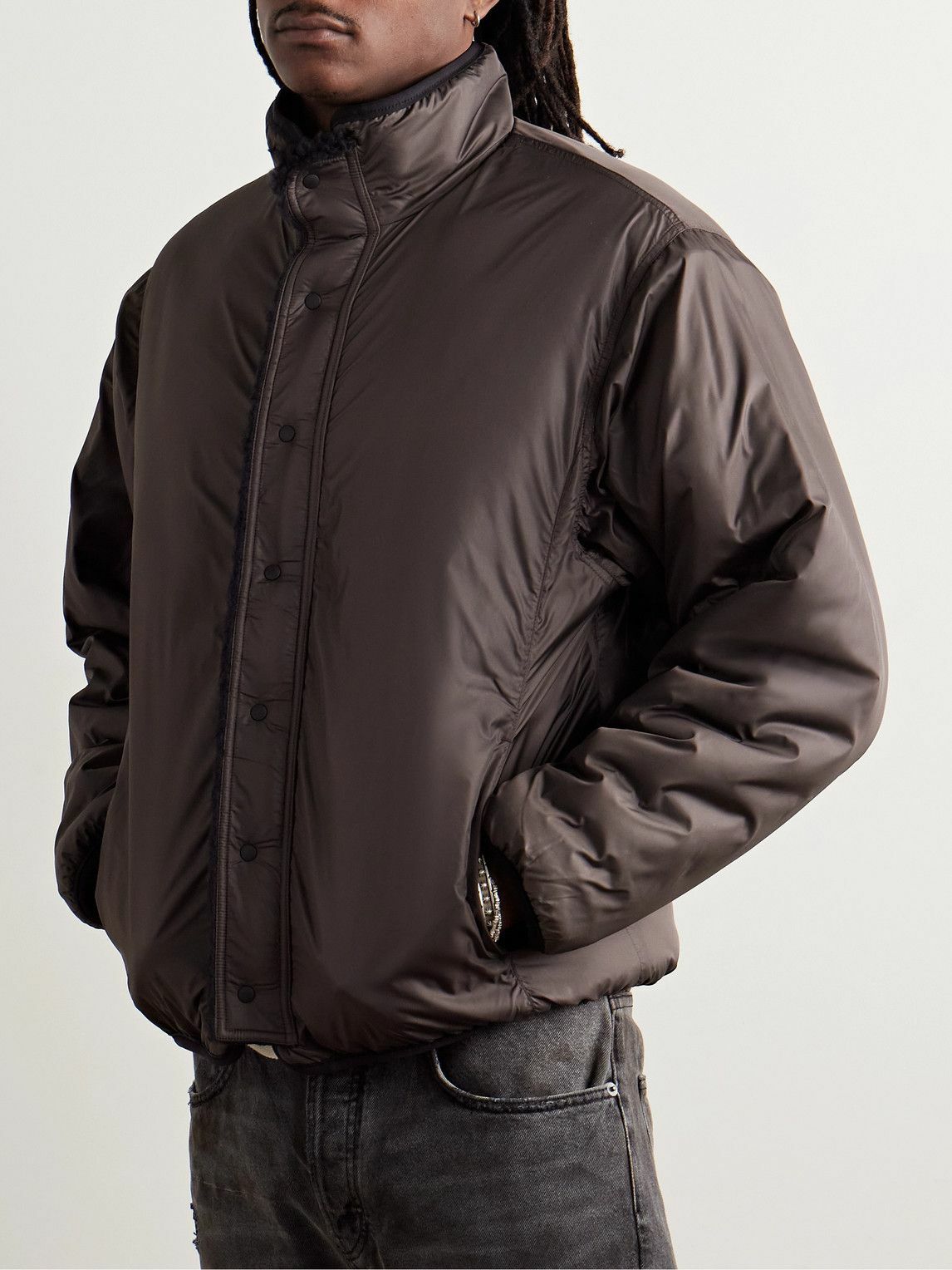 KAPITAL - Bone Boa Reversible Printed Fleece and Nylon Jacket KAPITAL - Bone Boa Reversible Printed Fleece and Nylon Jacket