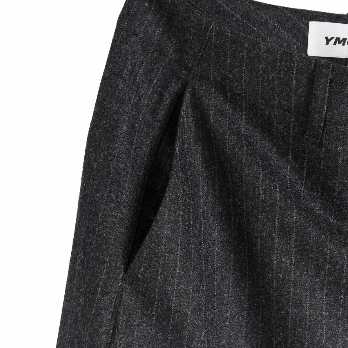 END. x YMC Stoosh Cargo Trouser in Pewter Chalkstripe