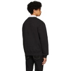 Versace Jeans Couture Black Metallic Logo Sweatshirt