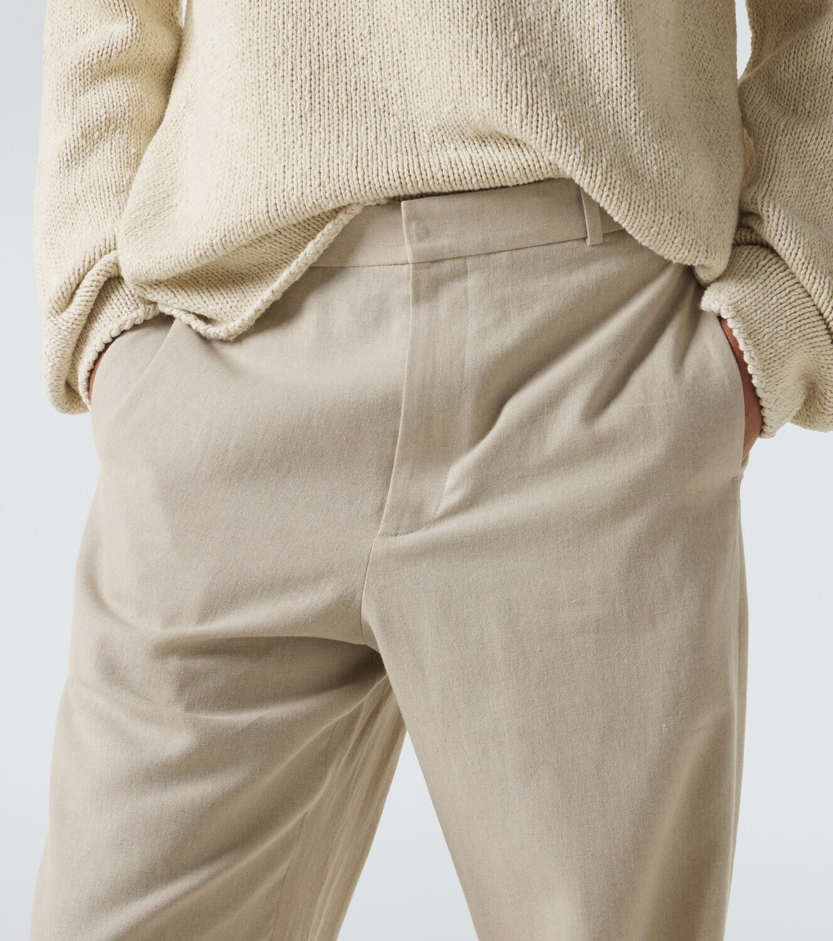 The Row Toril linen-blend wide-leg pants