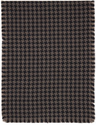 Acne Studios Gray & Black Houndstooth Scarf