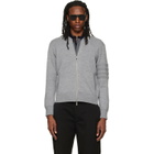 Thom Browne Gray Ottoman Milano Stitch 4-Bar Bomber Jacket