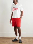 Cherry Los Angeles - Straight-Leg Cotton Drawstring Shorts - Red