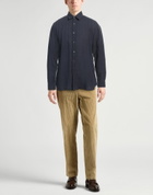 120% Lino Mens Shirt in Navy