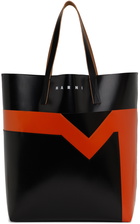 Marni Black & Orange North-South Tote