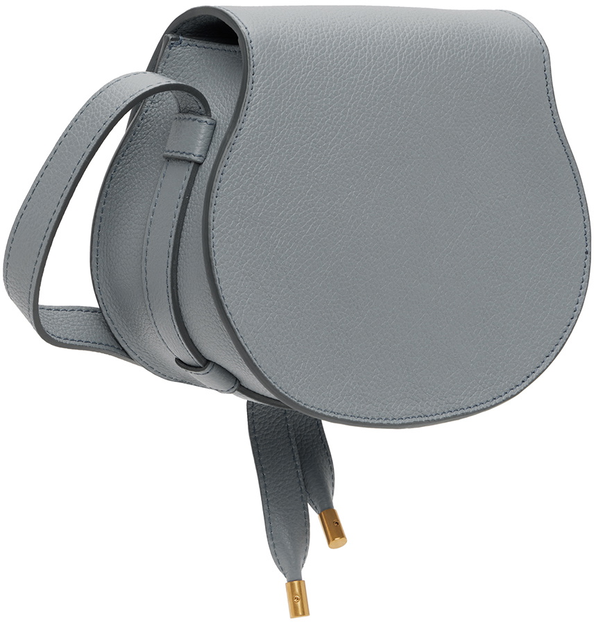 Chloé Blue Small Marcie Saddle Bag