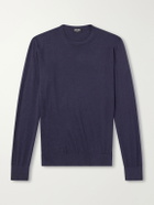 Zegna - Cashmere and Silk-Blend Sweater - Blue
