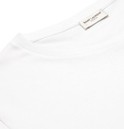 SAINT LAURENT - Slim-Fit Logo-Print Cotton-Jersey T-Shirt - White