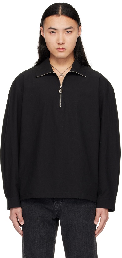 Photo: Solid Homme Black High Neck Polo