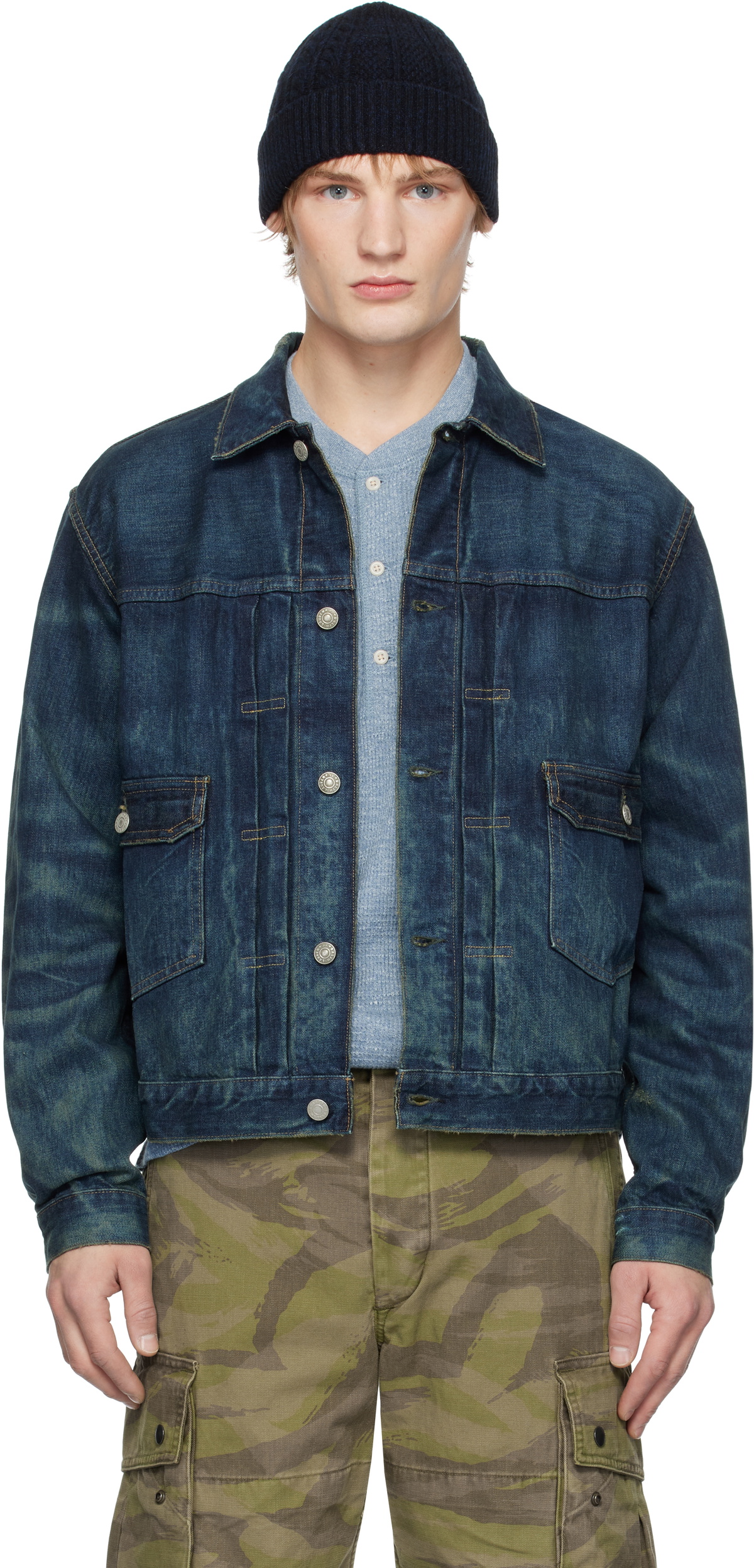 RRL Indigo Westview Trucker Denim Jacket RRL