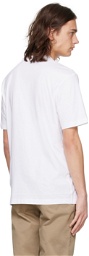 BOSS White Mesh Print T-Shirt