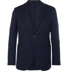 Altea - Navy Slim-Fit Unstructured Herringbone Virgin Wool Blazer - Men - Navy