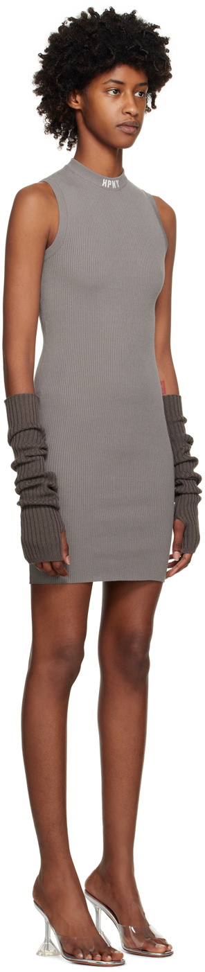Heron Preston Taupe 'HPNY' Minidress