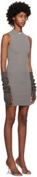 Heron Preston Taupe 'HPNY' Minidress