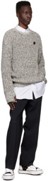ADER error Gray Peep Sweater