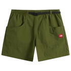 The North Face Men's Red Box Nylon Belted Shorts in Woodland Green
