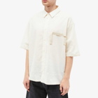 Jacquemus Men's Cabri Short Sleeve Shirt in Off White