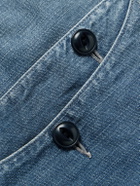 KAPITAL - Thunderbird Panelled Denim Blouson Jacket - Blue