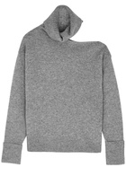 Paige Raundi Cut-out Wool-blend Jumper Grey