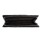 Boris Bidjan Saberi Black Leather Zip-Around Wallet
