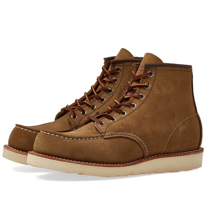 Photo: Red Wing 8881 Heritage Work 6" Moc Toe Boot Olive Mohave