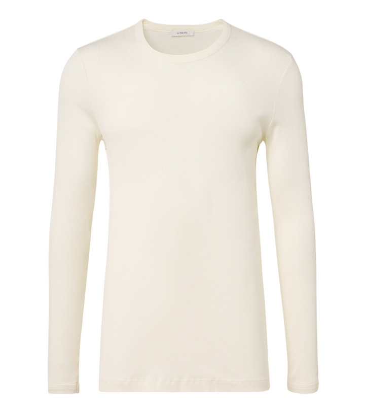 Photo: Lemaire Ribbed-knit cotton T-shirt