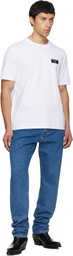 Balmain White Couture Label T-shirt